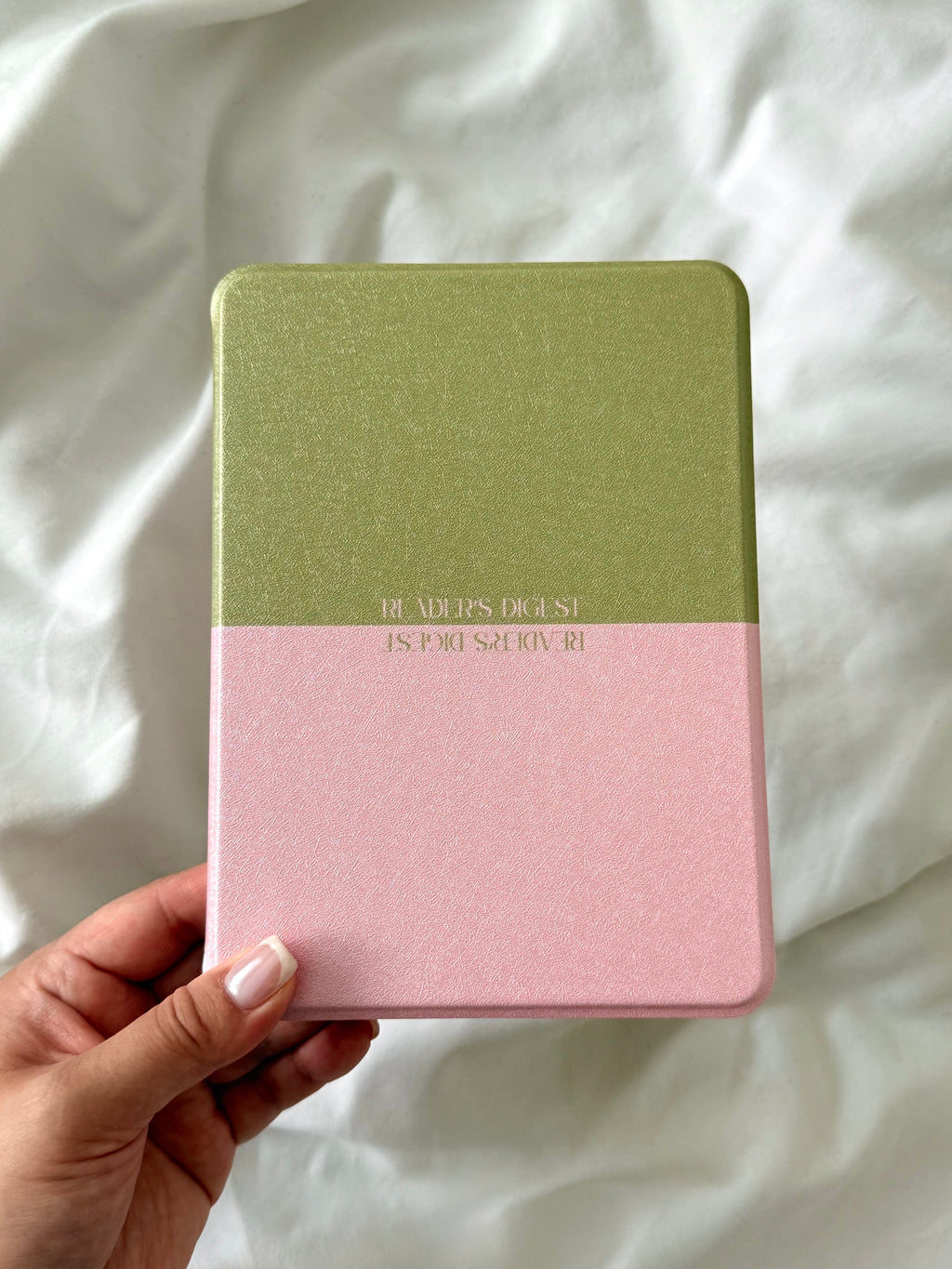Strawberry Matcha “Reader’s Digest” Kindle Case