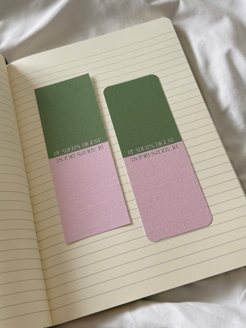 Strawberry Matcha Colourblock Bookmark