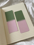 Strawberry Matcha Colourblock Bookmark