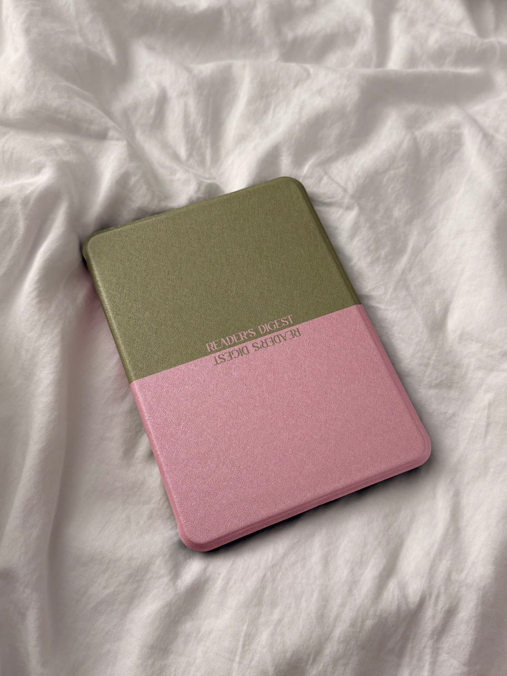 Strawberry Matcha “Reader’s Digest” Kindle Case