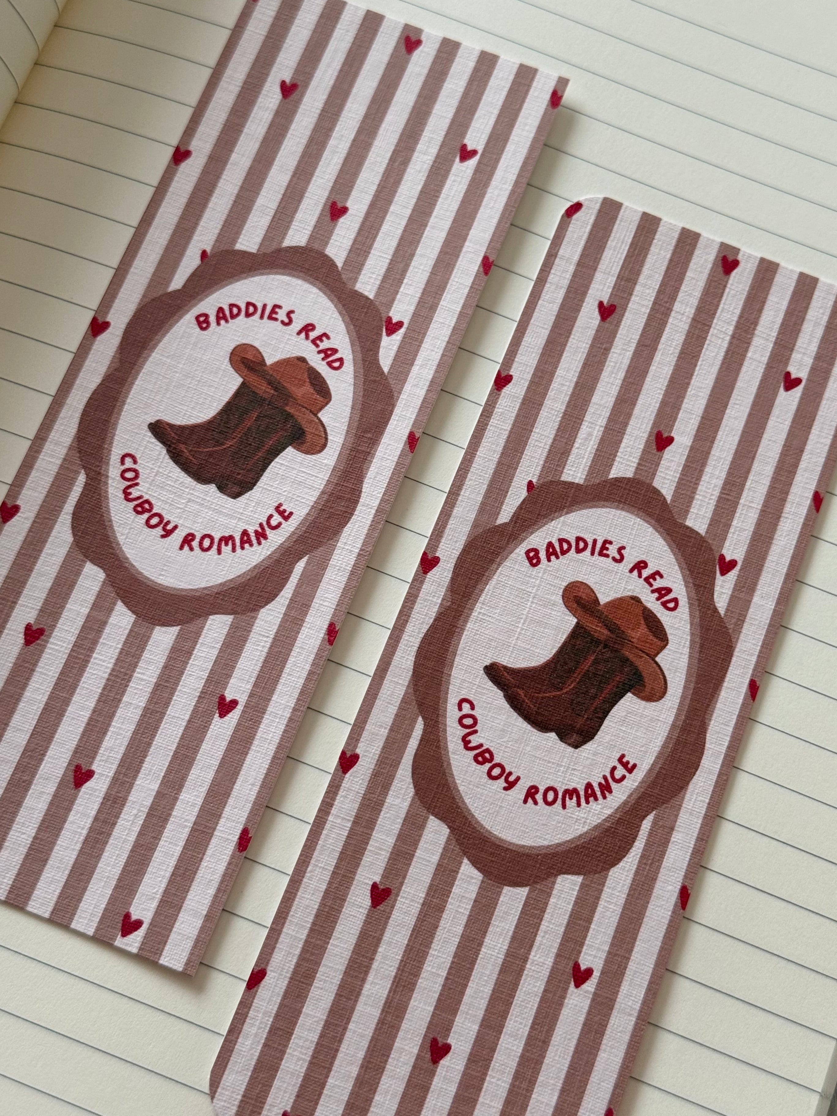 Baddies Read Cowboy Romance Bookmark