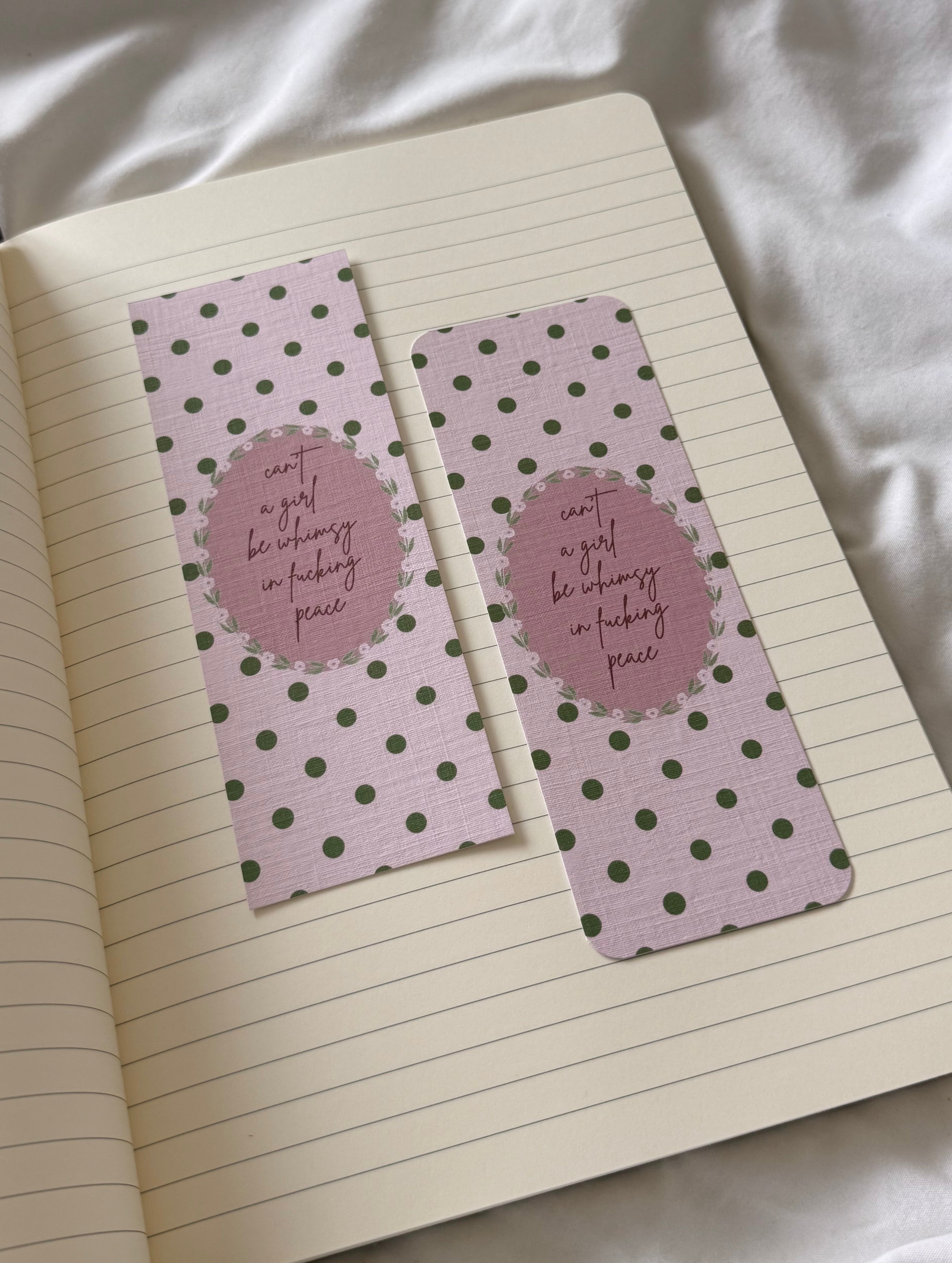 Whimsy In Peace Bookmark